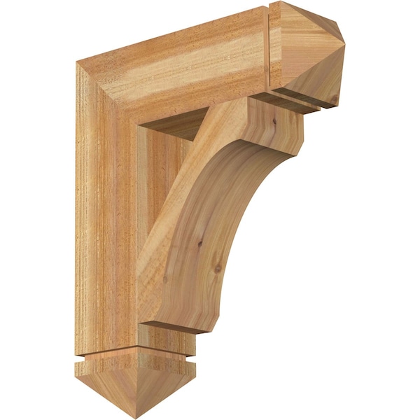 Ekena Millwork Legacy Arts & Crafts Rough Sawn Bracket, Western Red Cedar, 6"W x 22"D x 26"H BKT06X22X26LEC03RWR - main